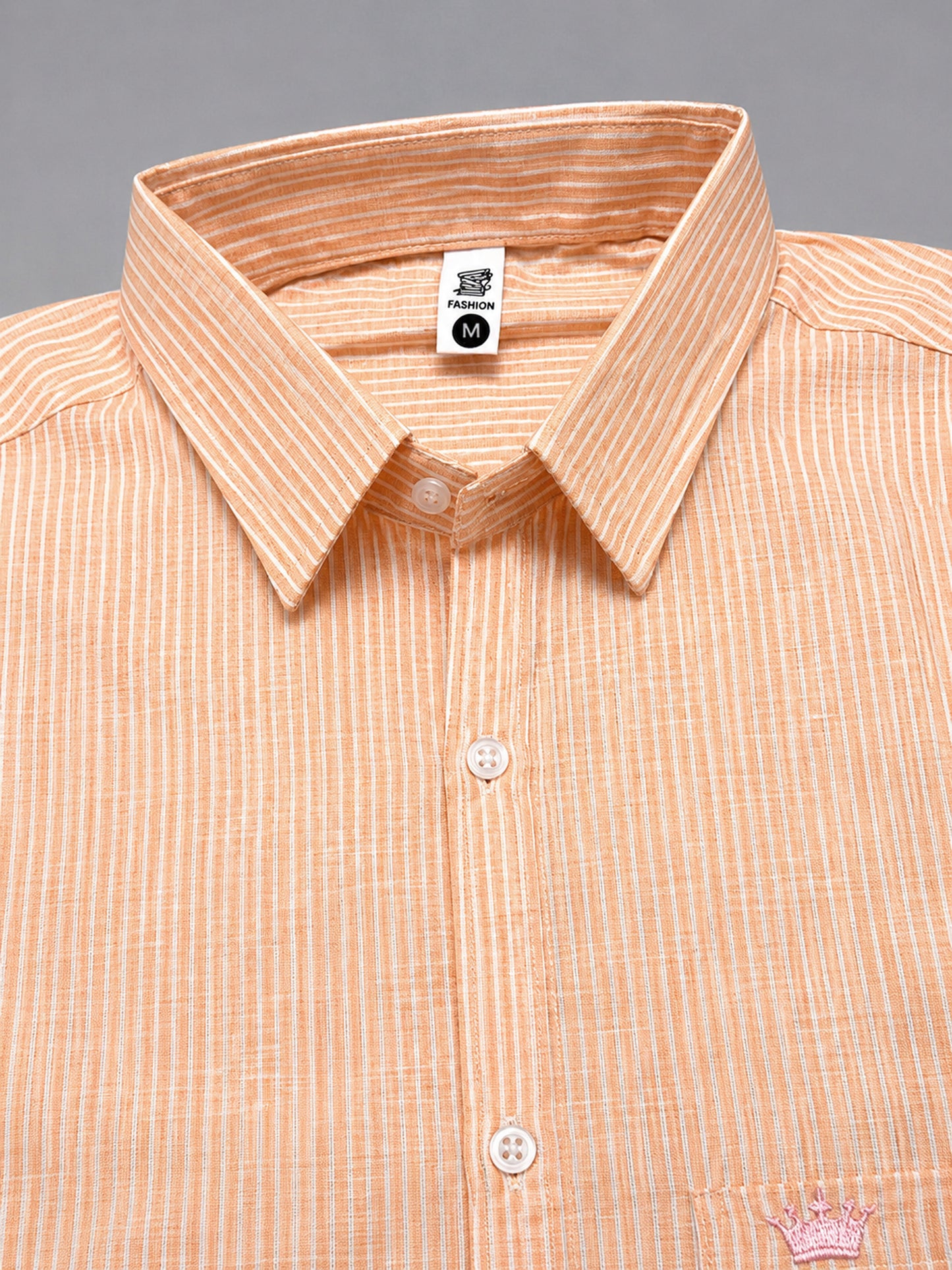 Shirtly Men's Striped Linen Cotton Shirt – Smart Fit & Comfort