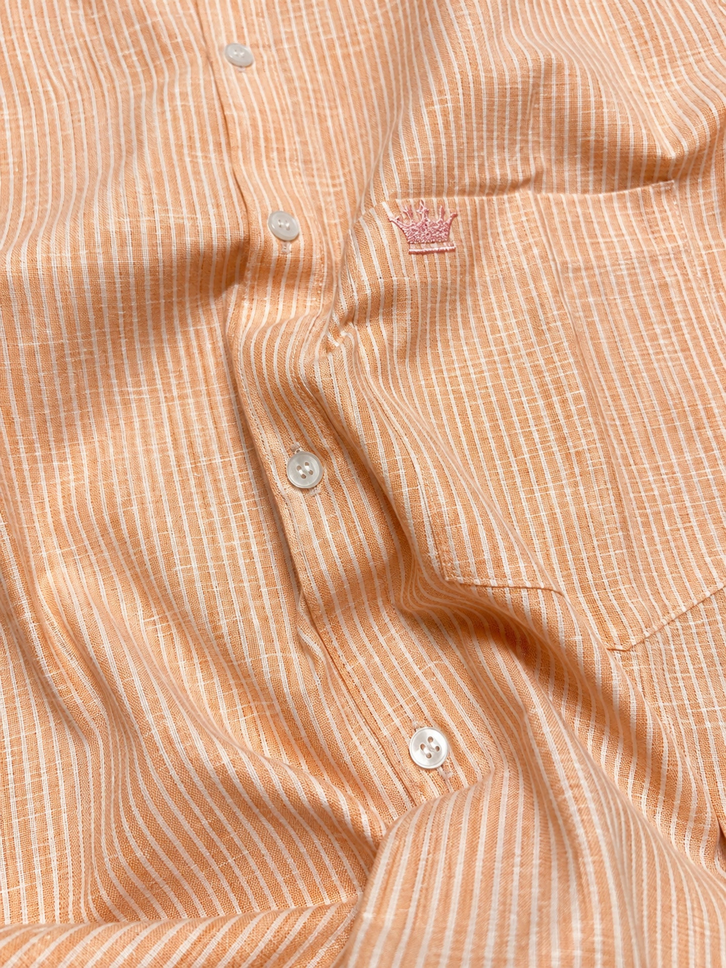 Shirtly Men's Striped Linen Cotton Shirt – Smart Fit & Comfort
