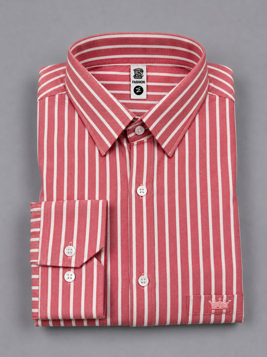 Shirtly Premium Pink Oxford Shirt for Men – Smart Fit & Classic Style