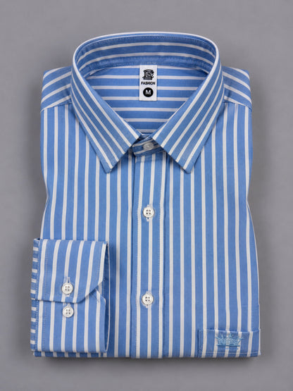 Shirtly Premium SkyBlue Oxford Shirt for Men – Smart Fit & Classic Style