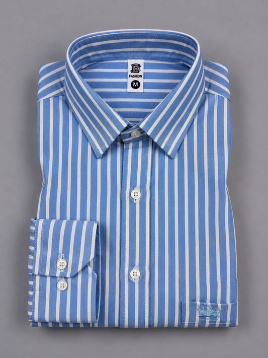 Shirtly Premium SkyBlue Oxford Shirt for Men – Smart Fit & Classic Style