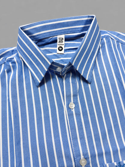 Shirtly Premium SkyBlue Oxford Shirt for Men – Smart Fit & Classic Style