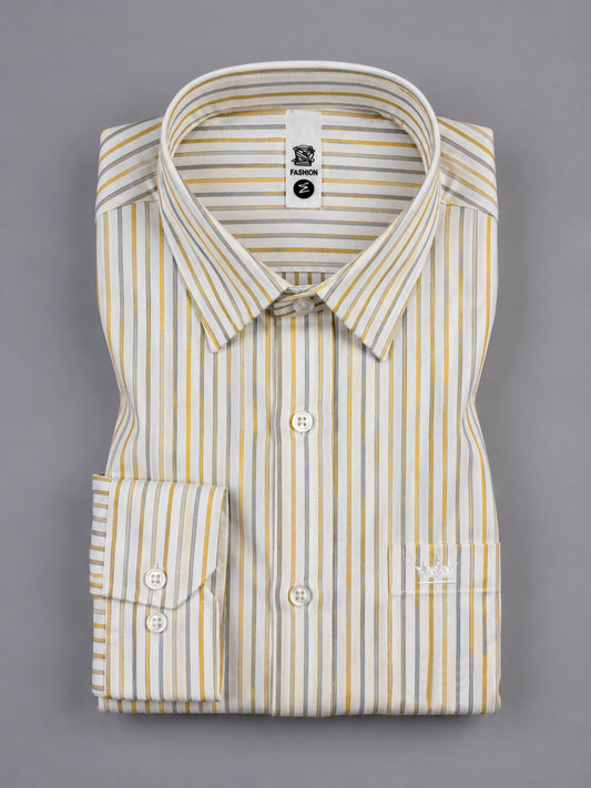 Shirtly Premium Striped Office Wear Formal Shirt for Men – Smart Fit & Classic Style