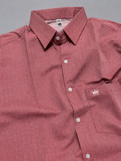 Shirtly Signature Red Premium Shirt – Smart Formal Wear for Men