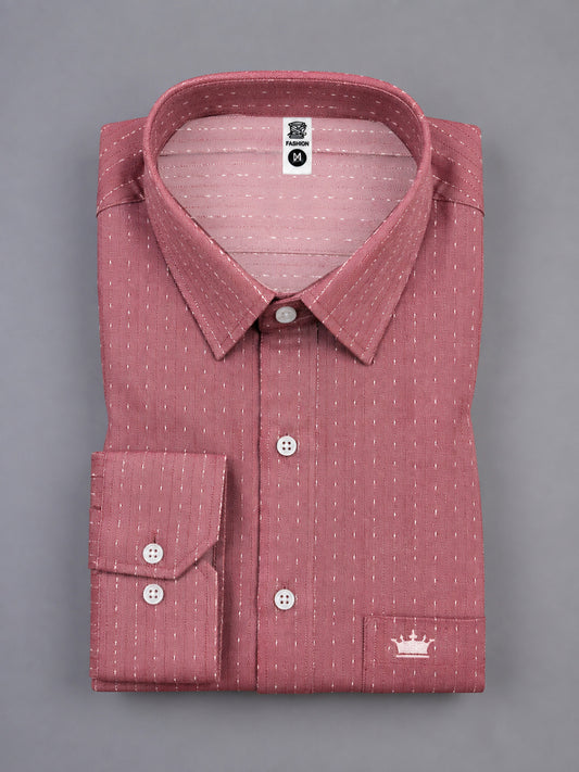Shirtly Signature Red Premium Shirt – Smart Formal Wear for Men