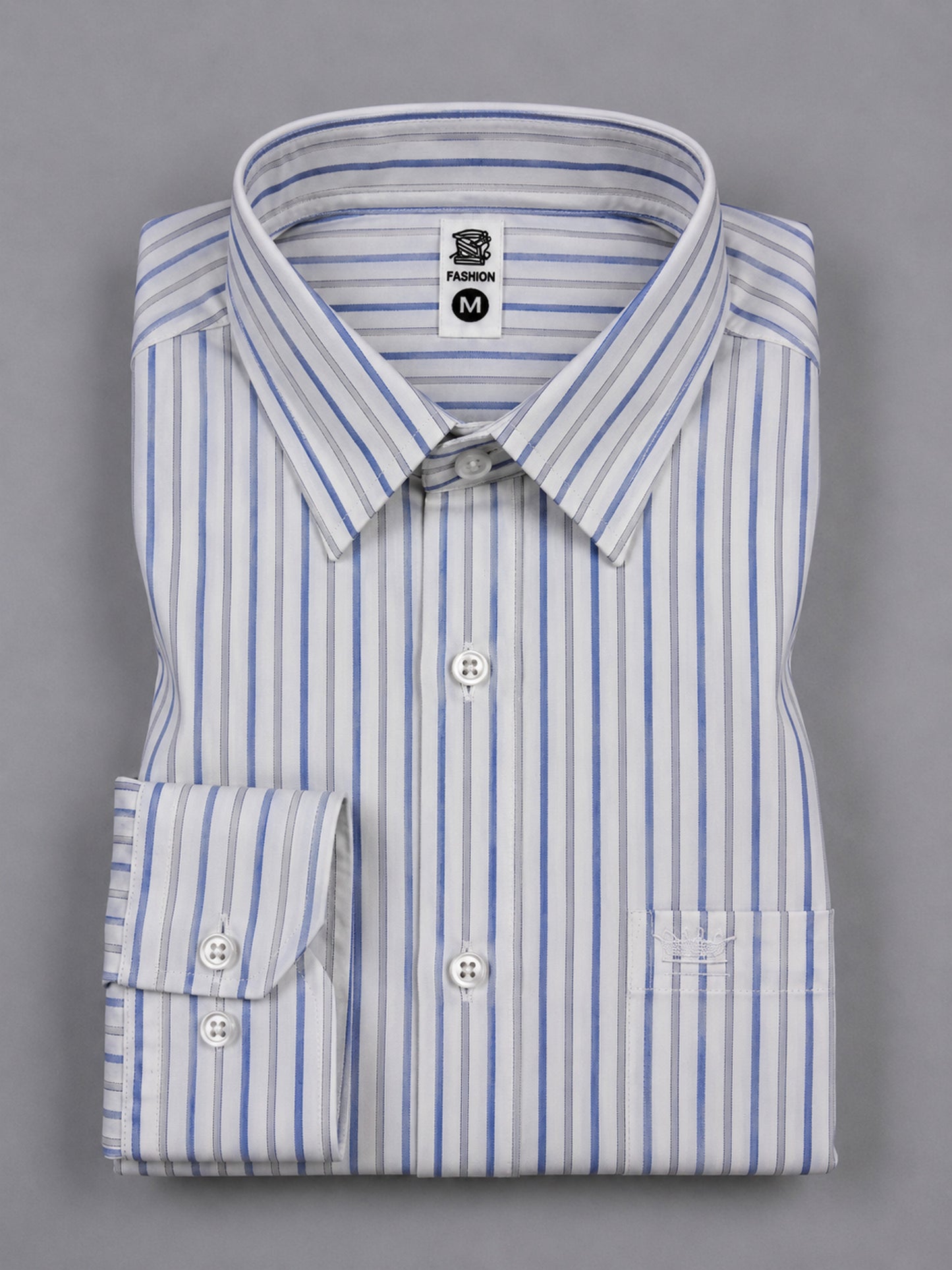 Shirtly Premium Striped Office Wear Formal Shirt for Men – Smart Fit & Classic Style