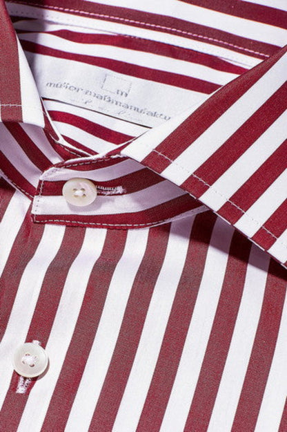 Tailor-made Striped Shirt in Red - A-Grade 104 Quality for Ultimate Comfort and Style
