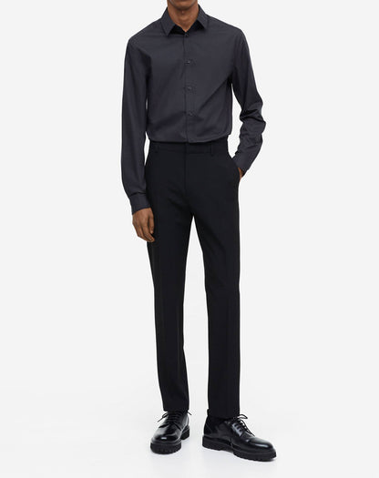 Men's Anti-wrinkle Shirts Breathable Elastic Long Sleeve Casual Business Men' Suits Shirt