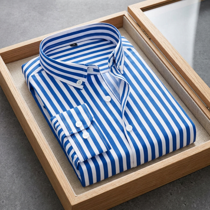 Shirtly Navy Blue Shirt - Longsleeve for Perfect Fit & Style